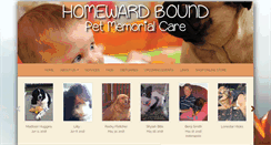 Desktop Screenshot of homewardboundpet.net
